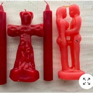 Attached set cross candle, Hot intention